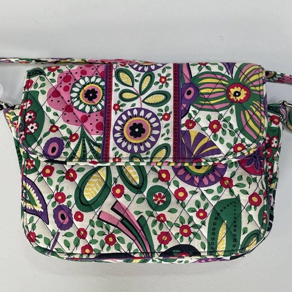 Vera Bradley Viva La Vera Rachel Colorful Crossbody Hipster Purse Handbag Bag - Picture 2 of 8